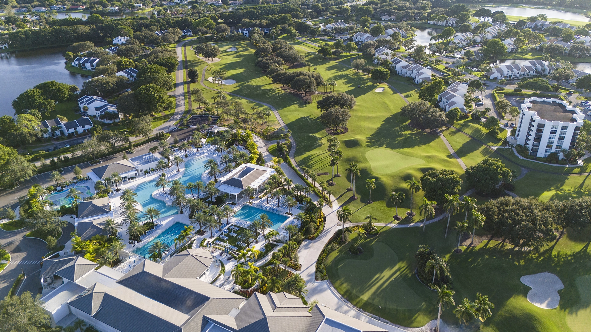 aerial of the communiy at Boca West Country Club